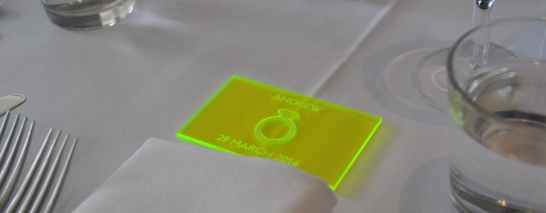 Acrylic Ring Place Cards