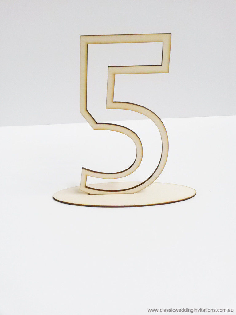 laser cut table numbers