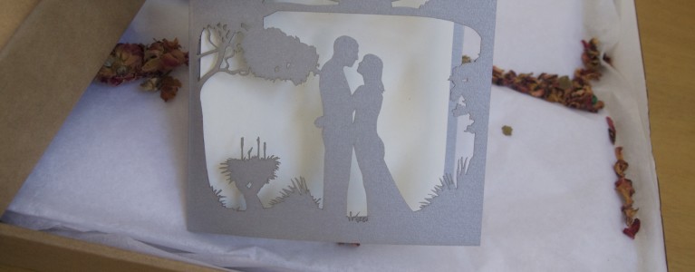 Laser Cut Wedding Invitations- Trifold Design